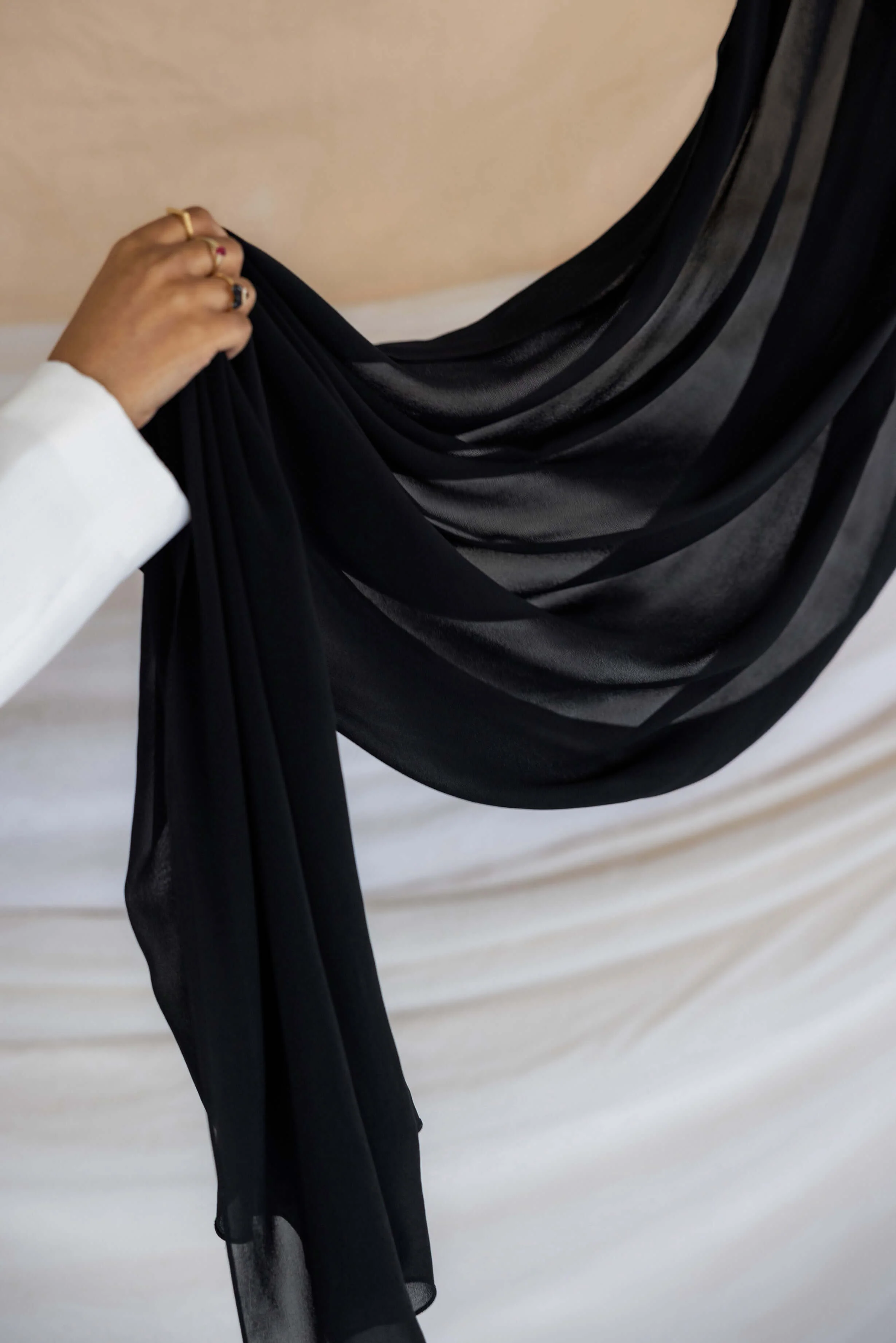 Black Crepe Chiffon - Image 2