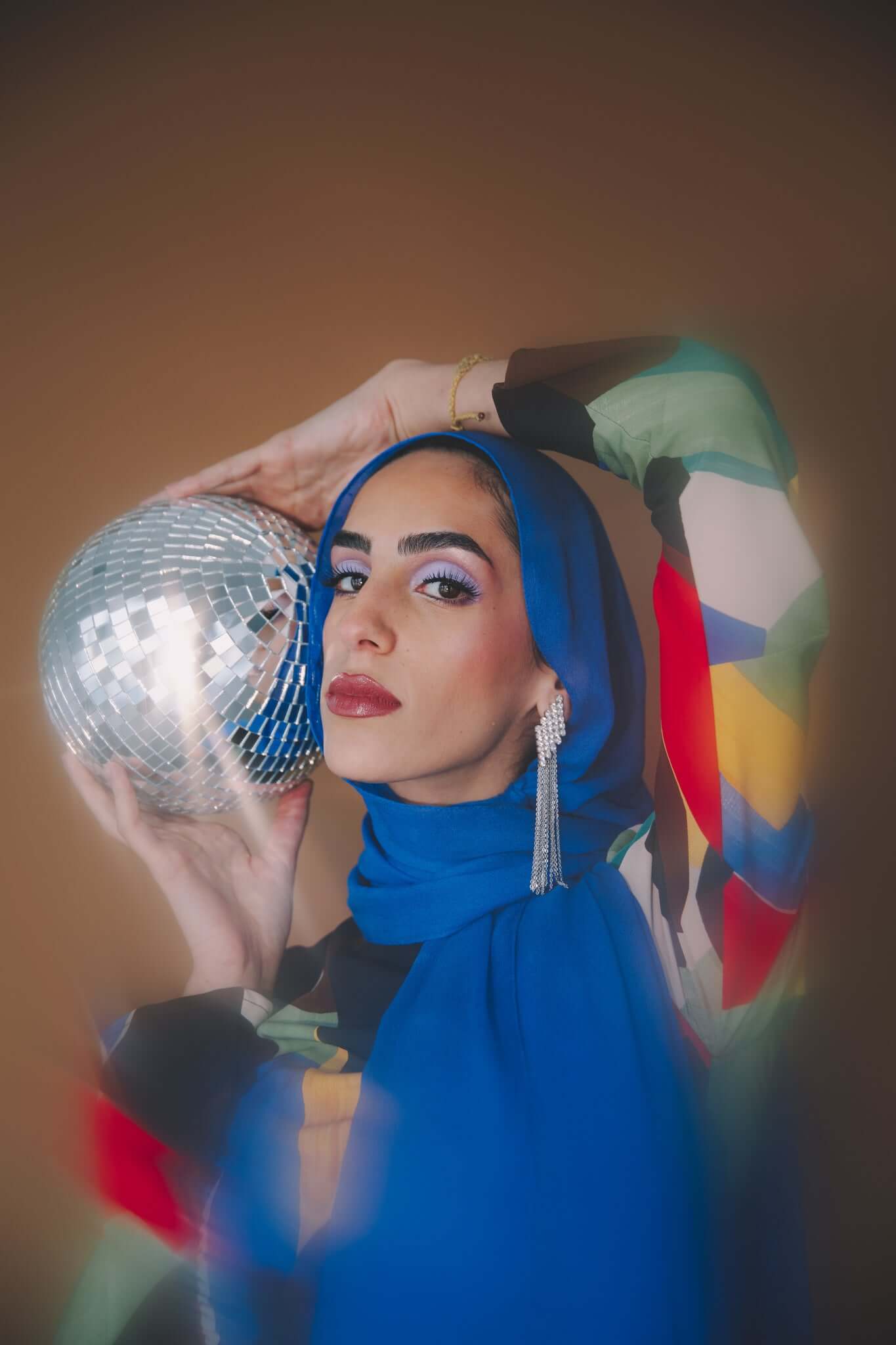 Sapphire Blue Silk Chiffon - Image 4