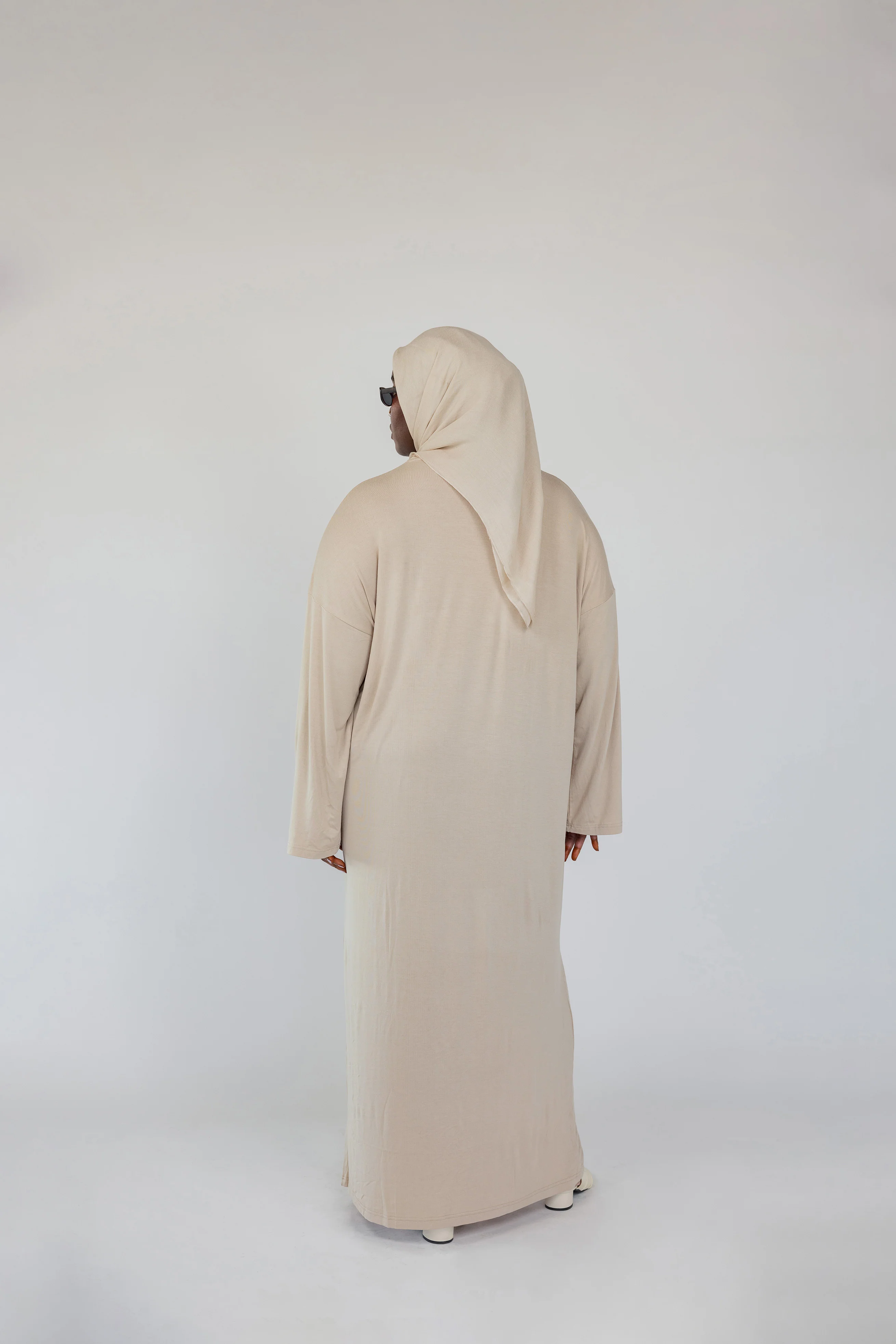 Boxy Knit Dress Oat - Image 6