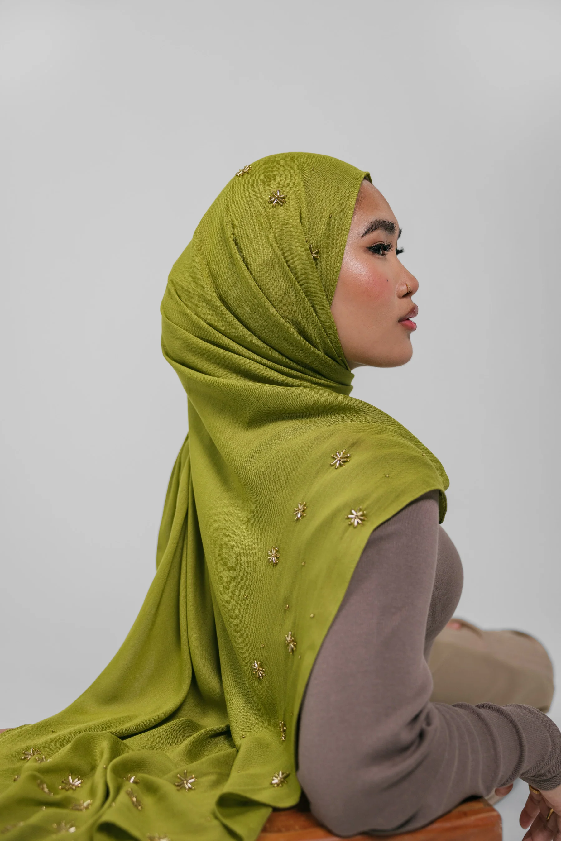 Chartreuse Beaded Celestial - Image 2