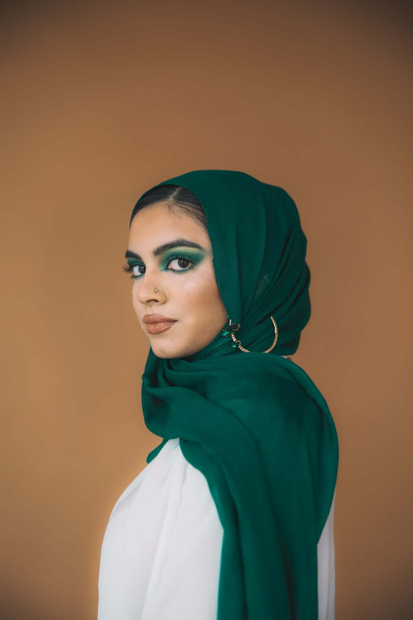 Emerald Green Silk Chiffon - Image 4