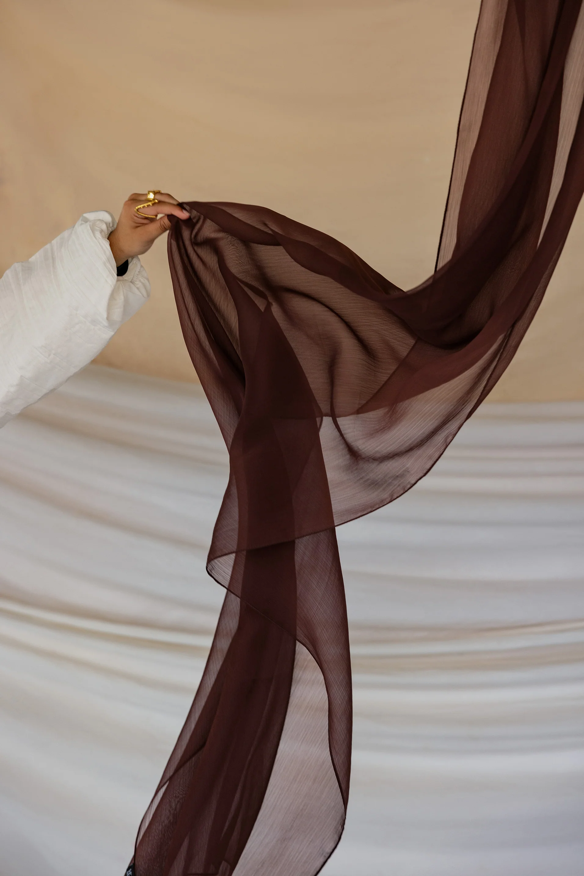 Espresso Quartz Crinkle Chiffon - Image 4