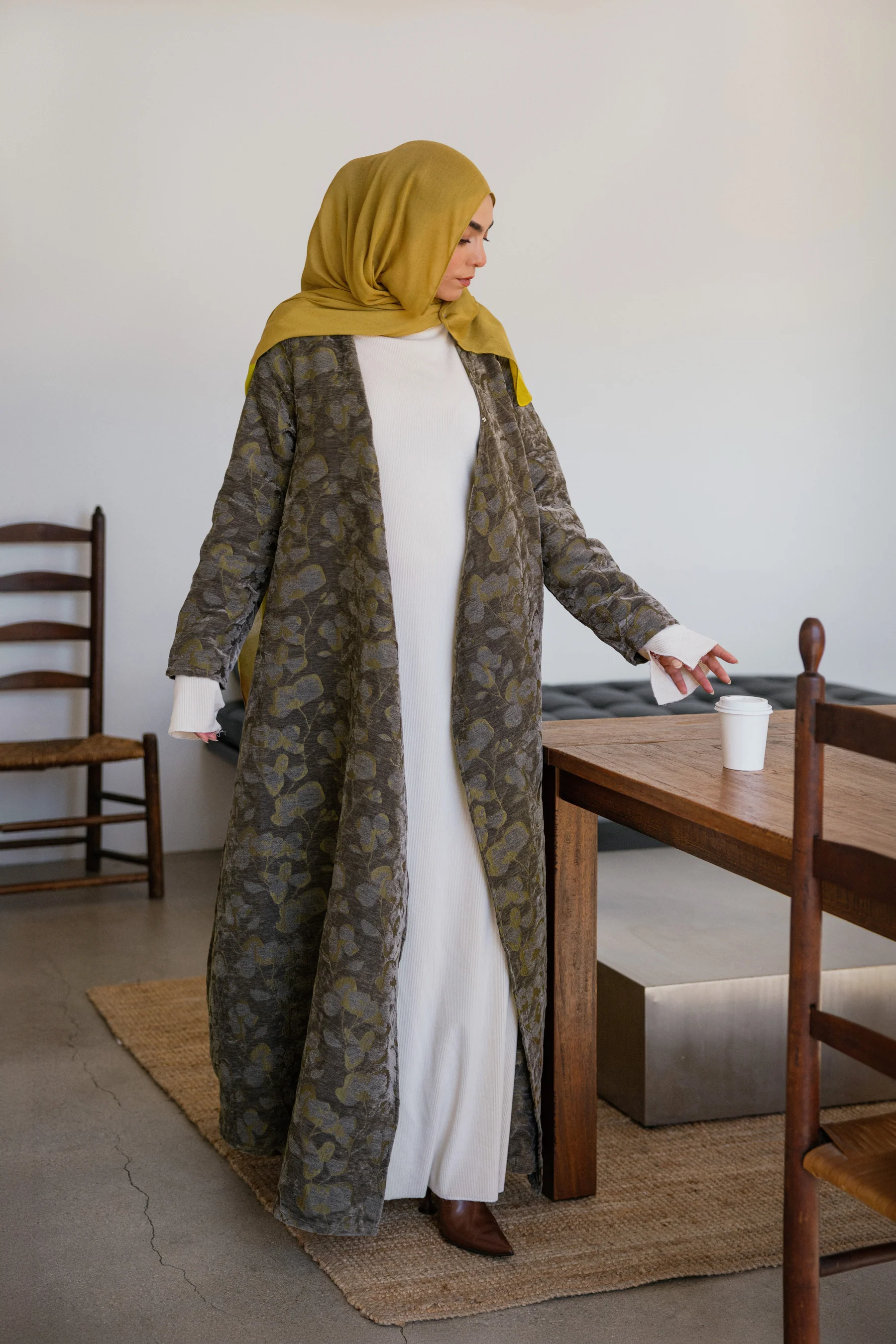 Jacquard Abaya - Image 2