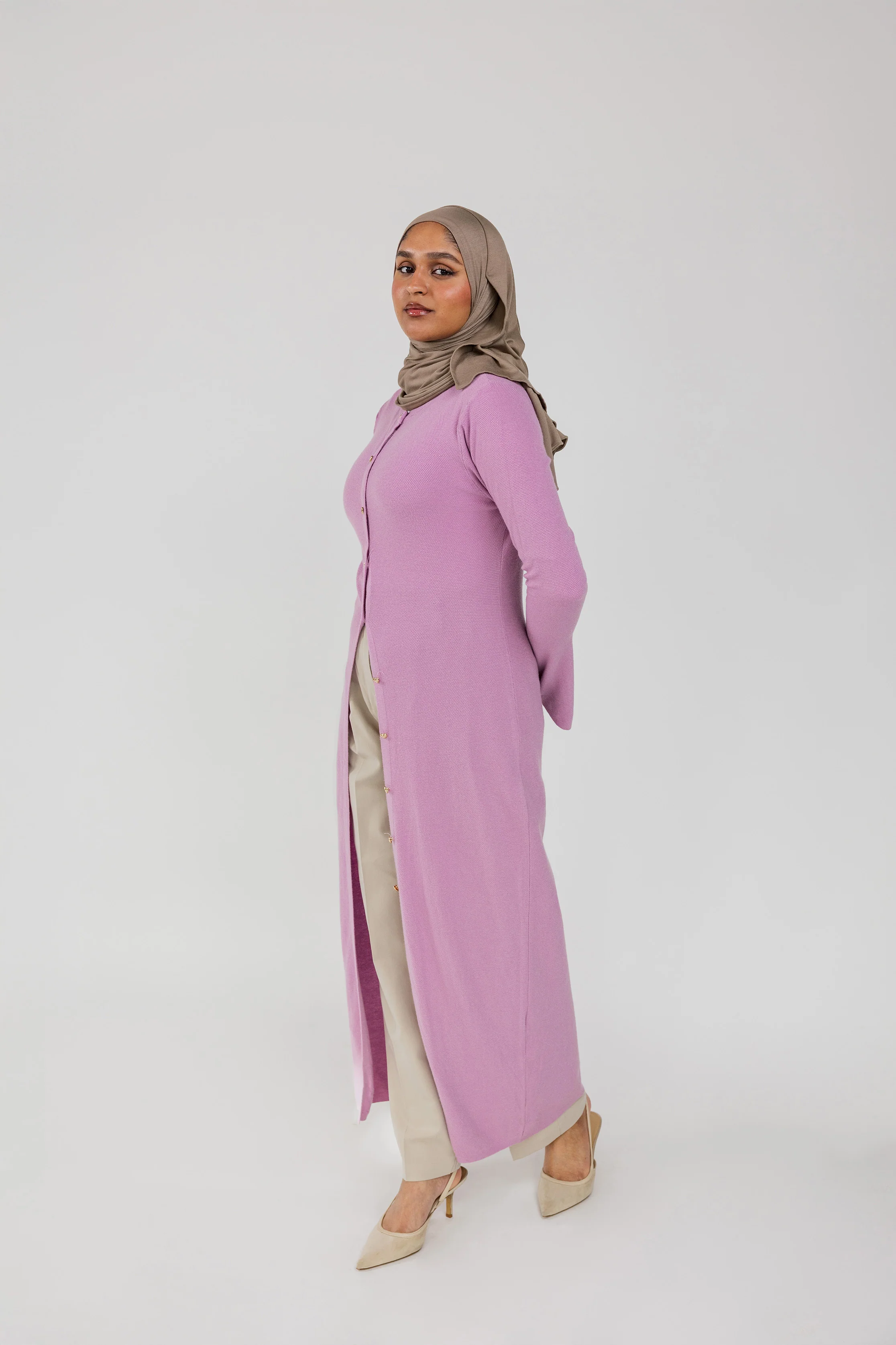Knit Cardigan Dress - Image 11