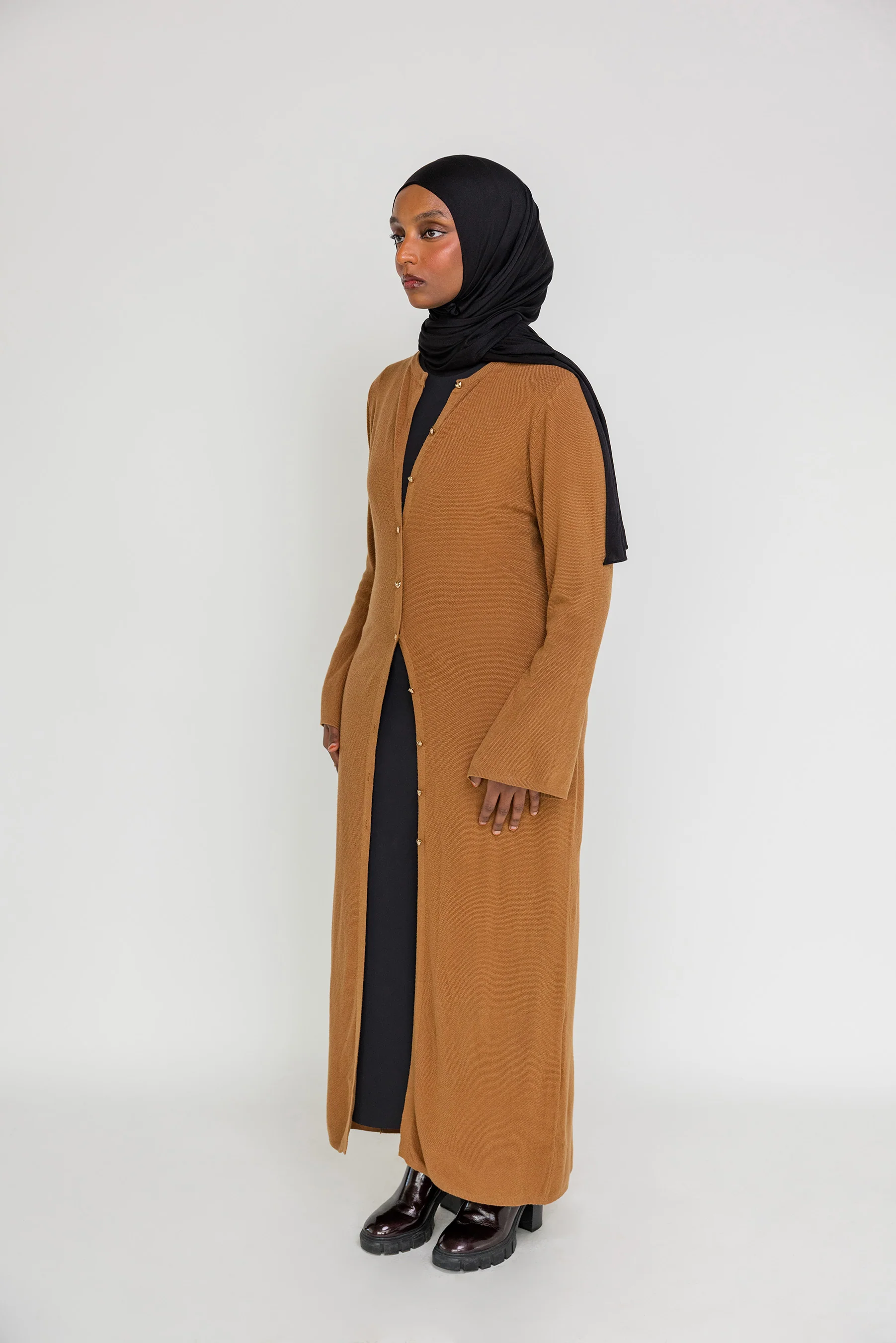 Knit Cardigan Dress - Image 3