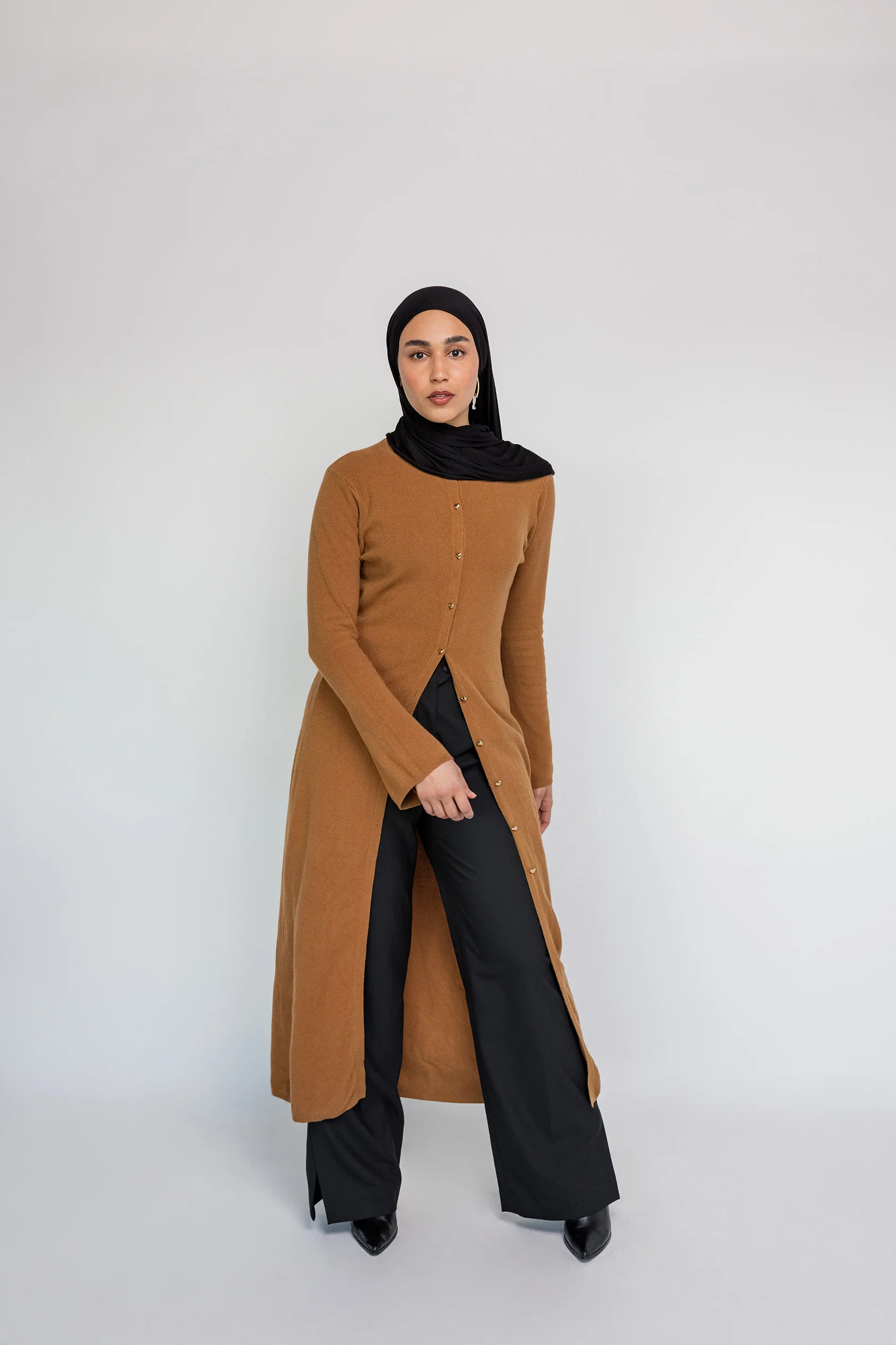Knit Cardigan Dress - Image 5