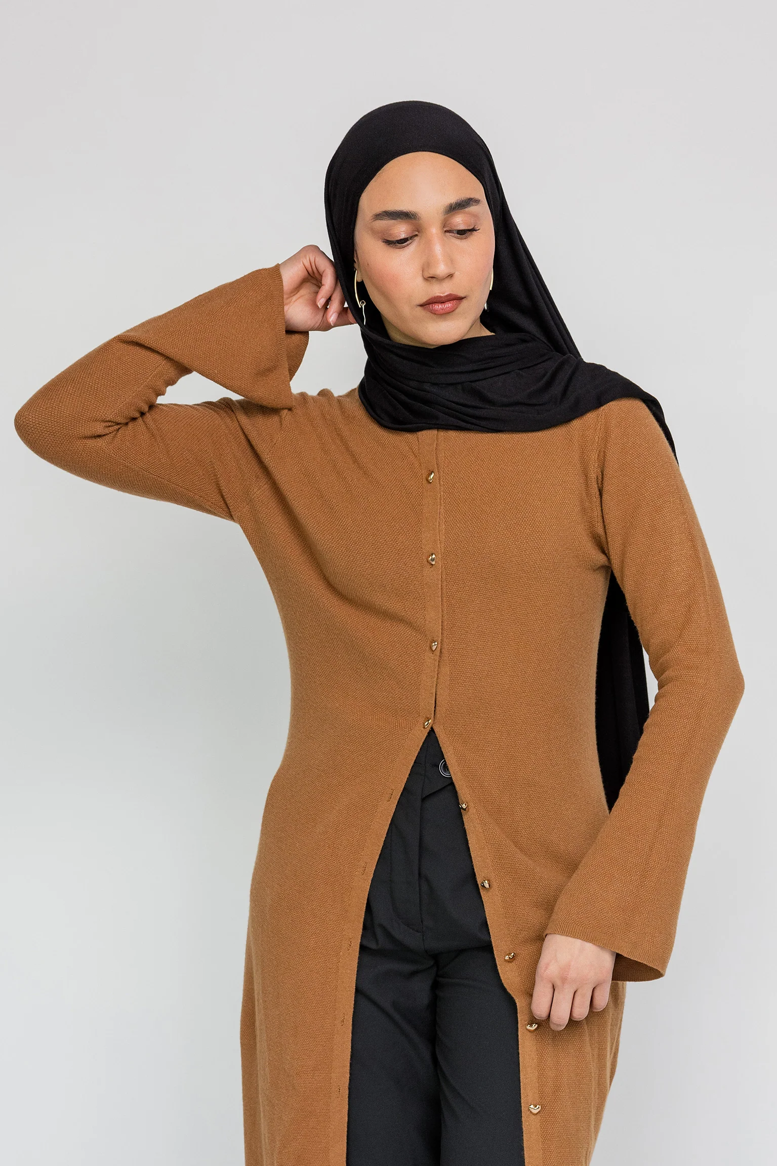Knit Cardigan Dress - Image 6