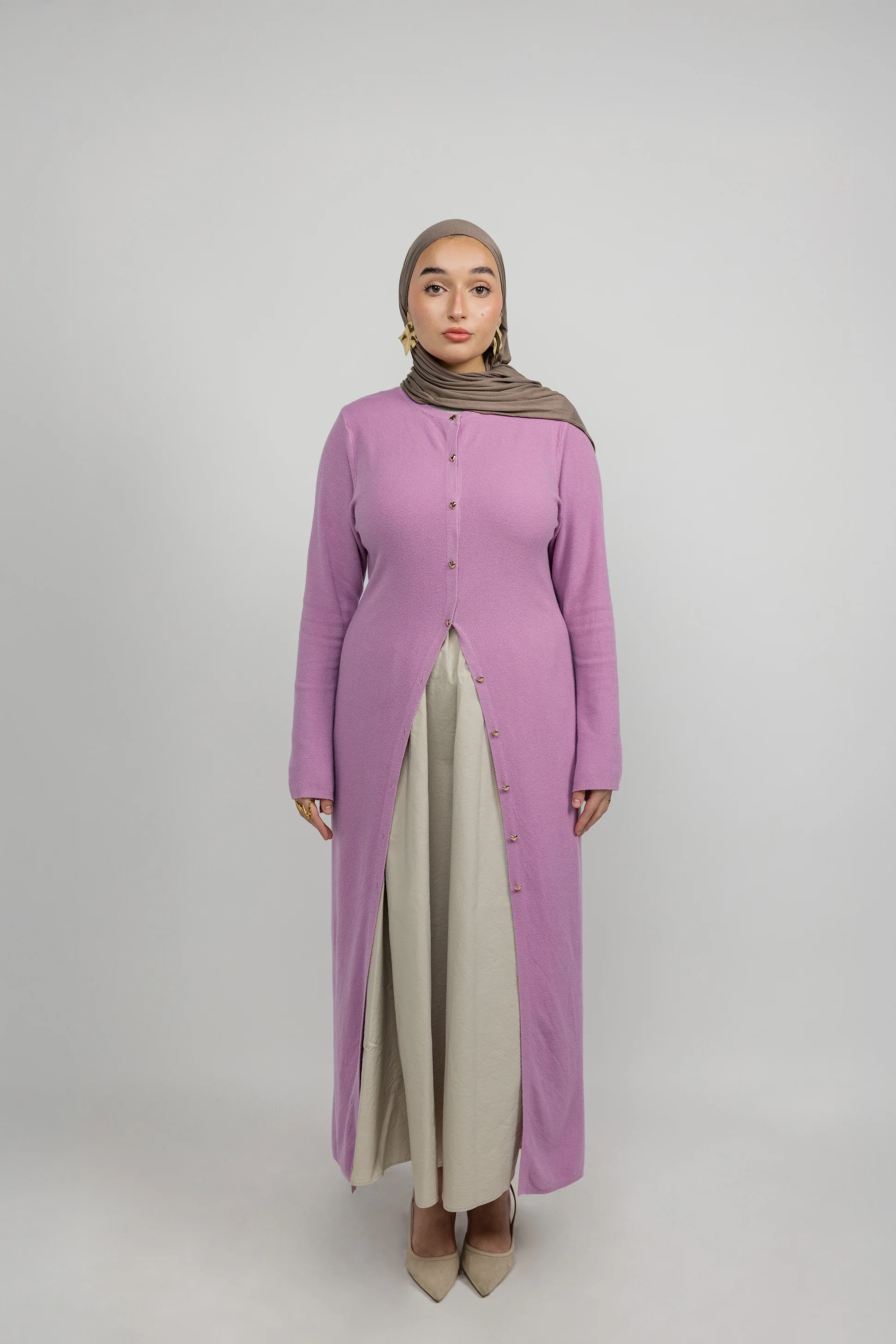 Knit Cardigan Dress - Image 8