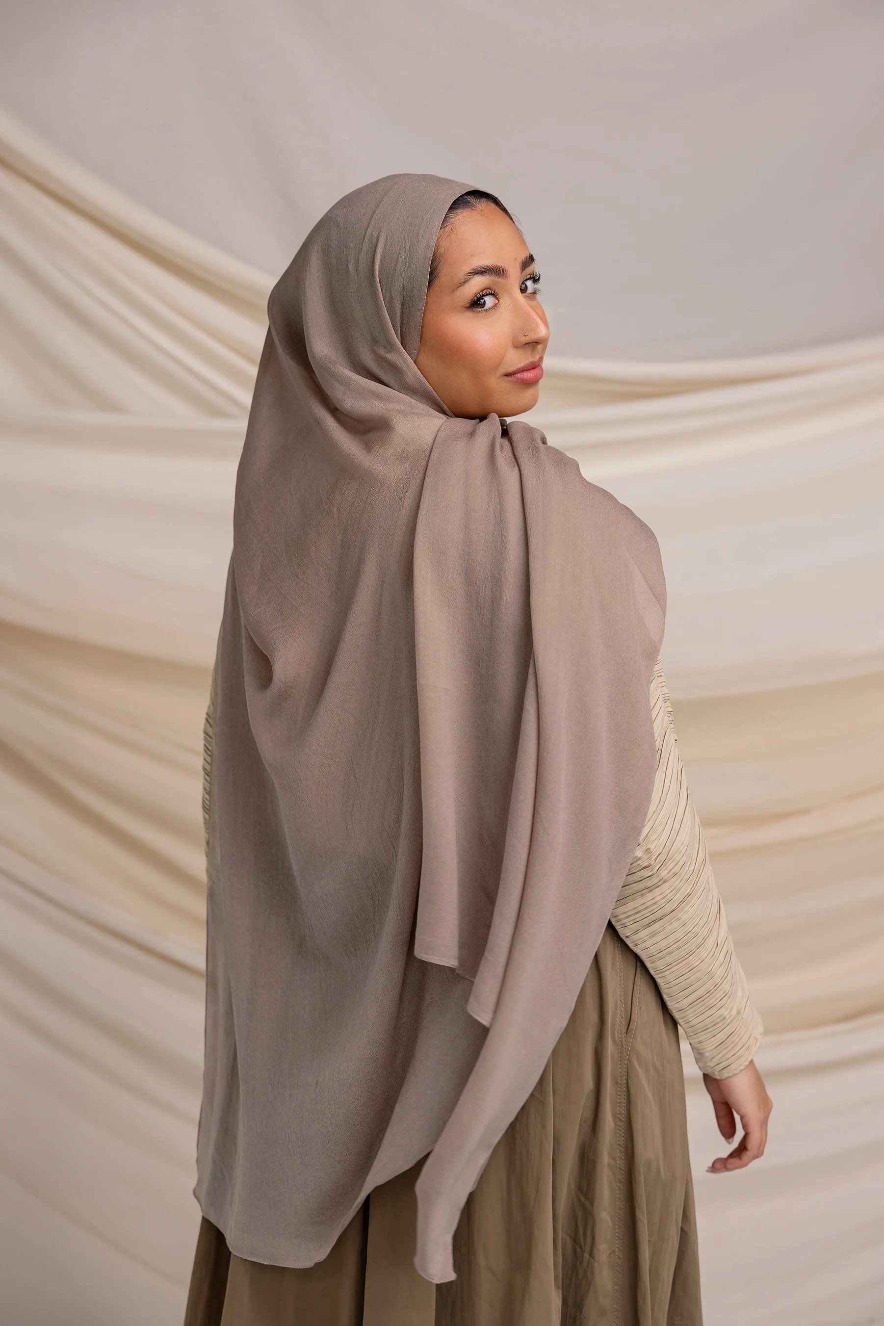 Leafless Tree Silk Chiffon