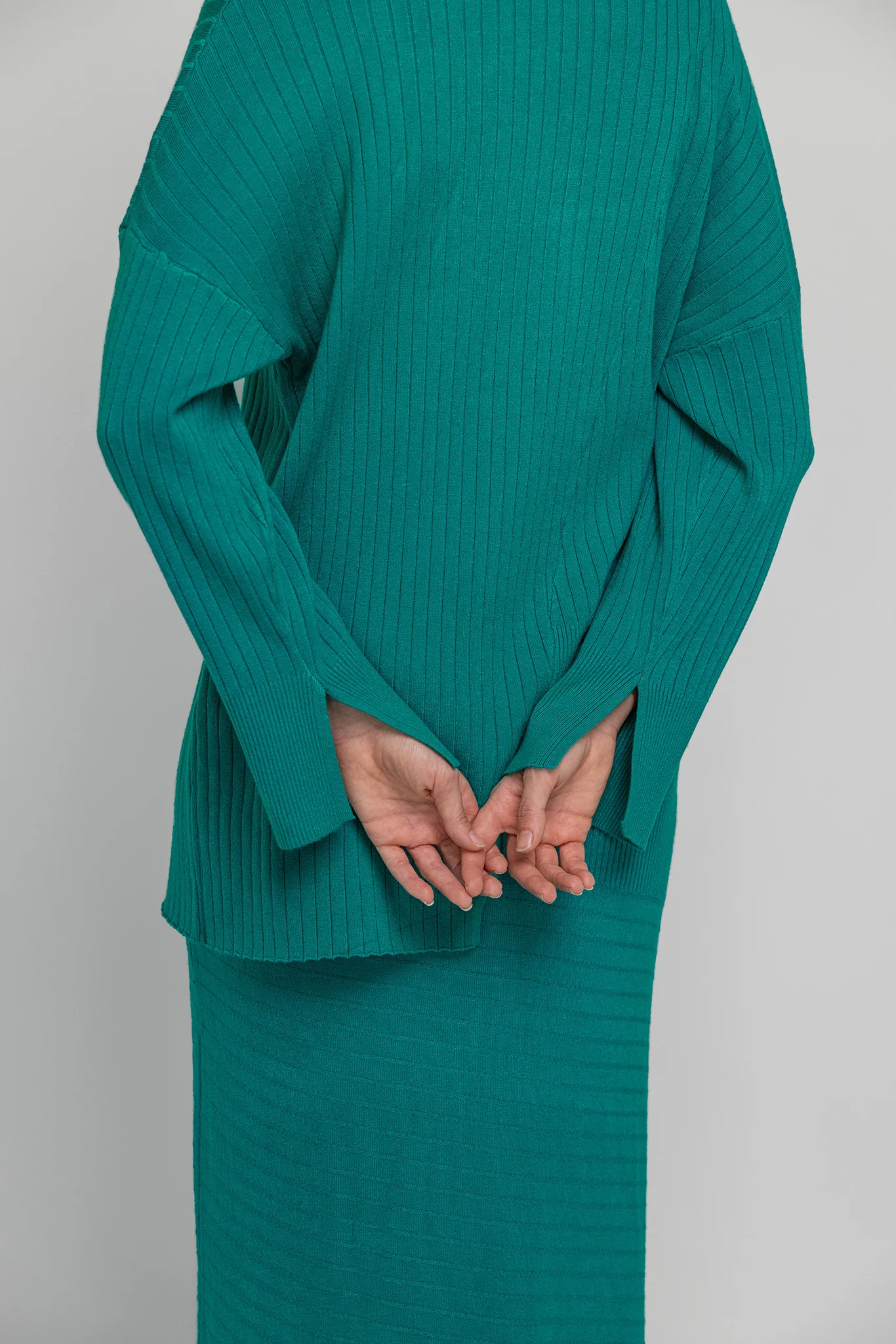 Mixed Rib Pullover - Image 7