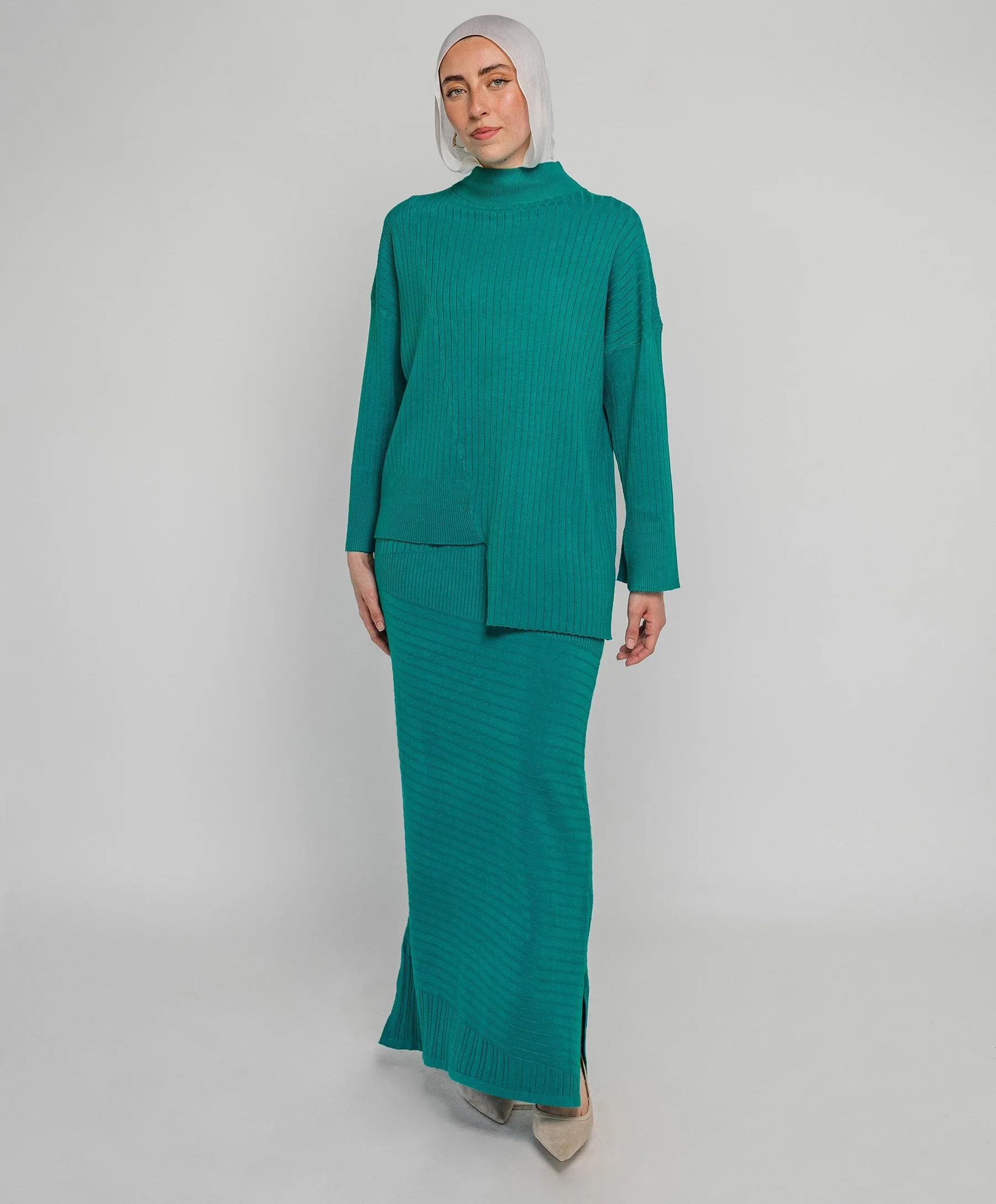 Mixed Rib Skirt - Image 2