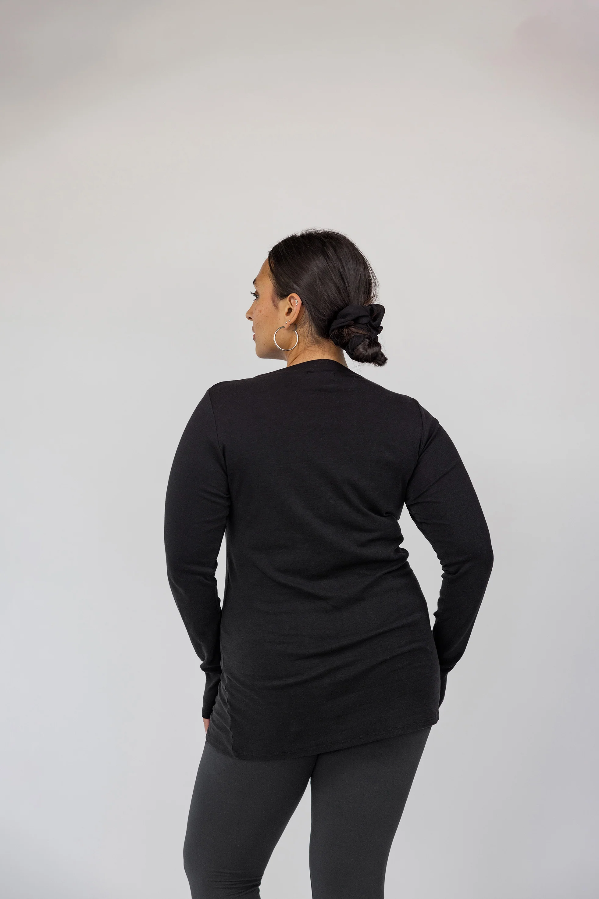 Mock Neck Top Black - Image 5