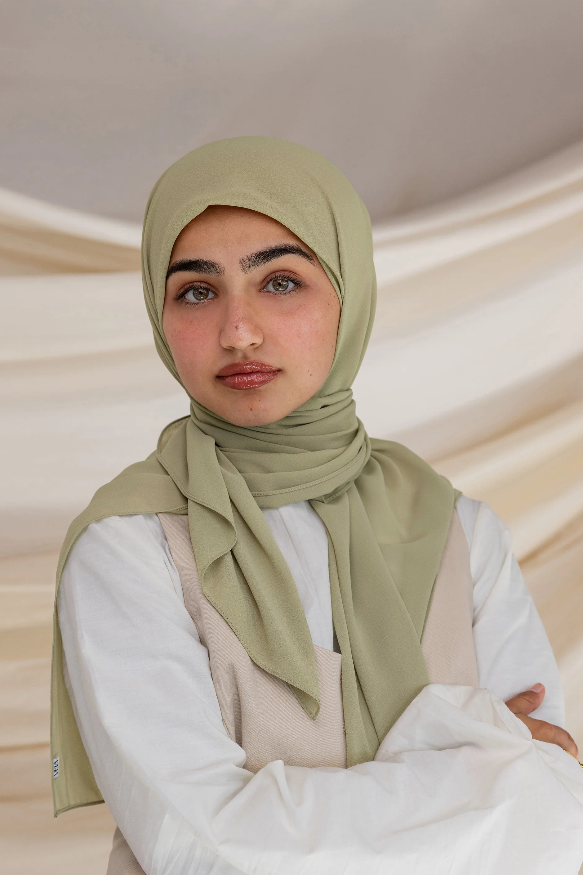Olive Chiffon