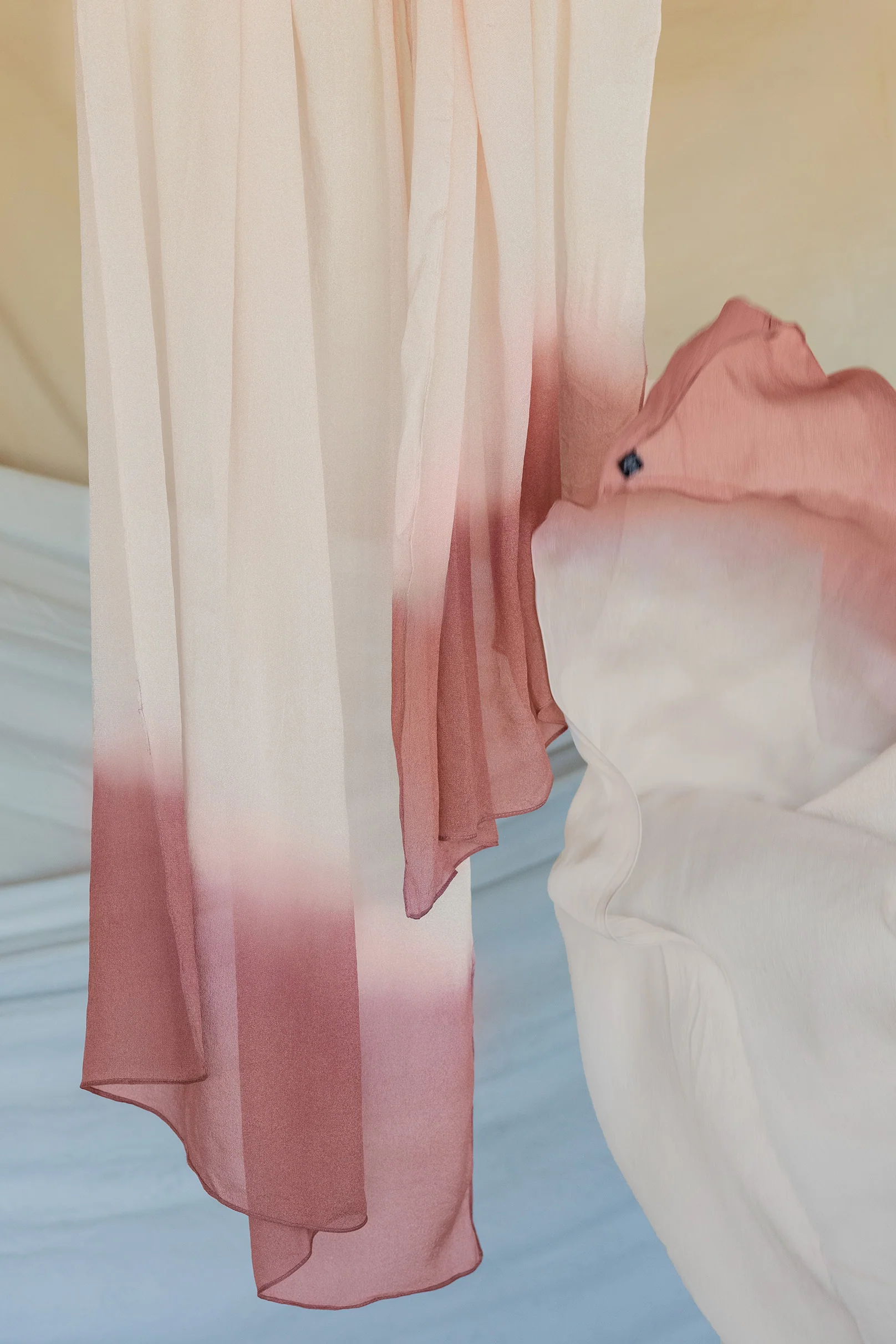Blush Ombre Silk Chiffon - Image 4