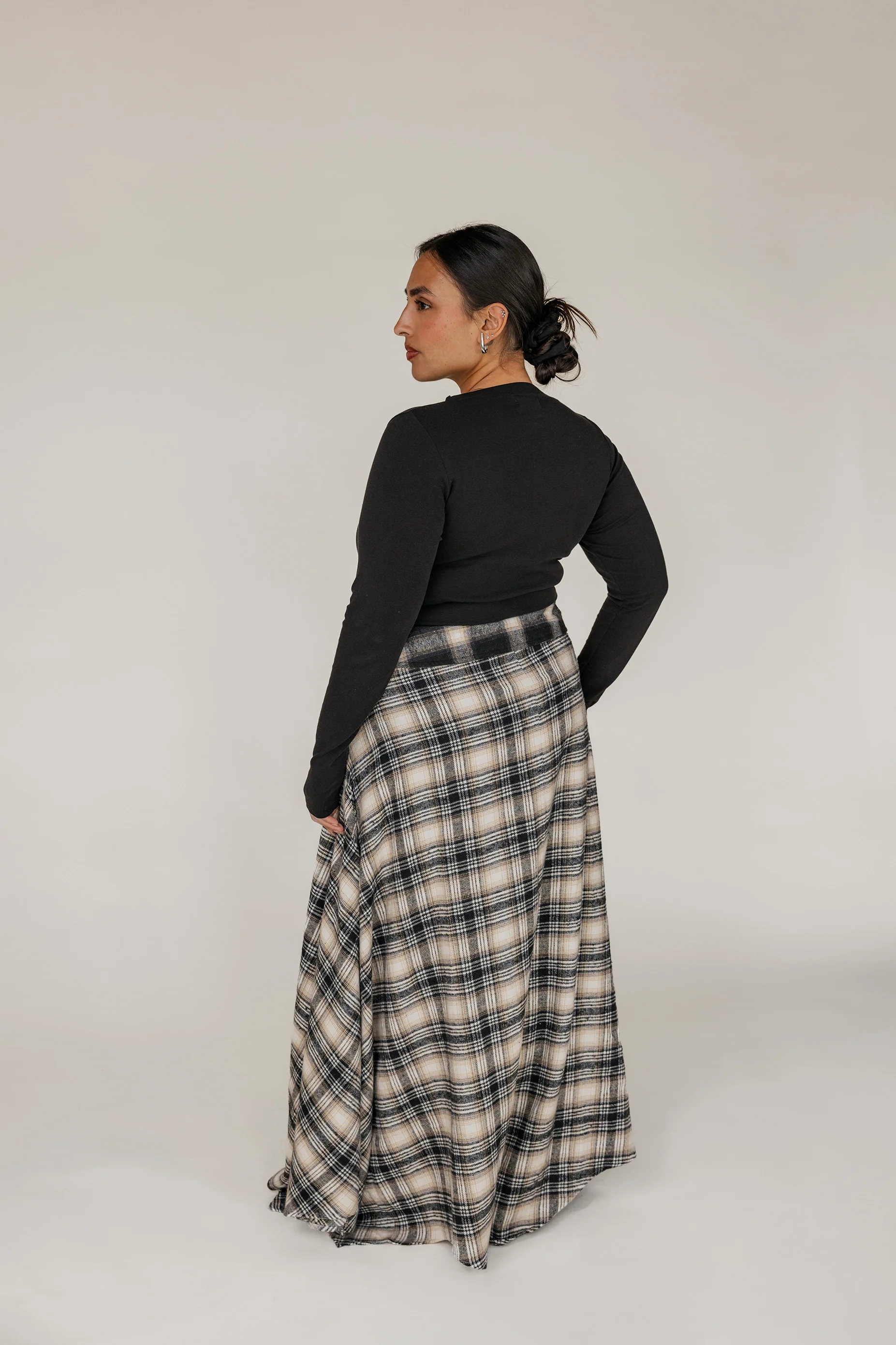 Mixed Plaid Skirt - Image 8