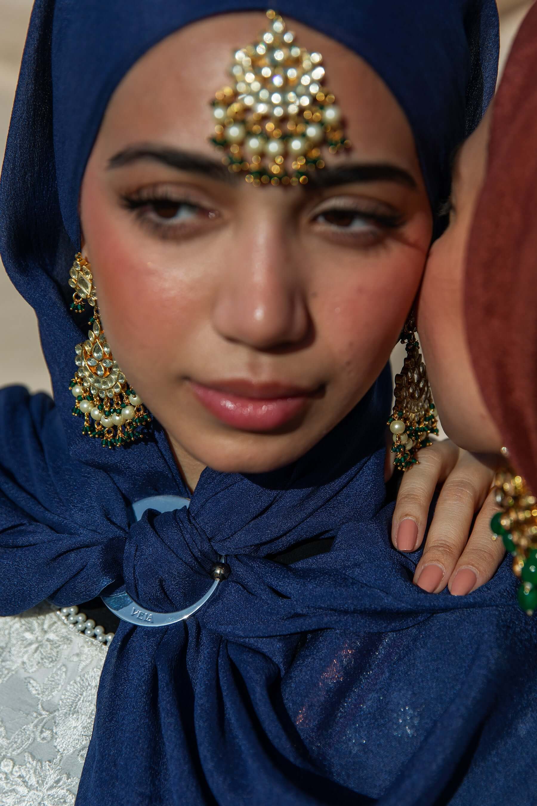 Radiant Navy Silk Chiffon - Image 4