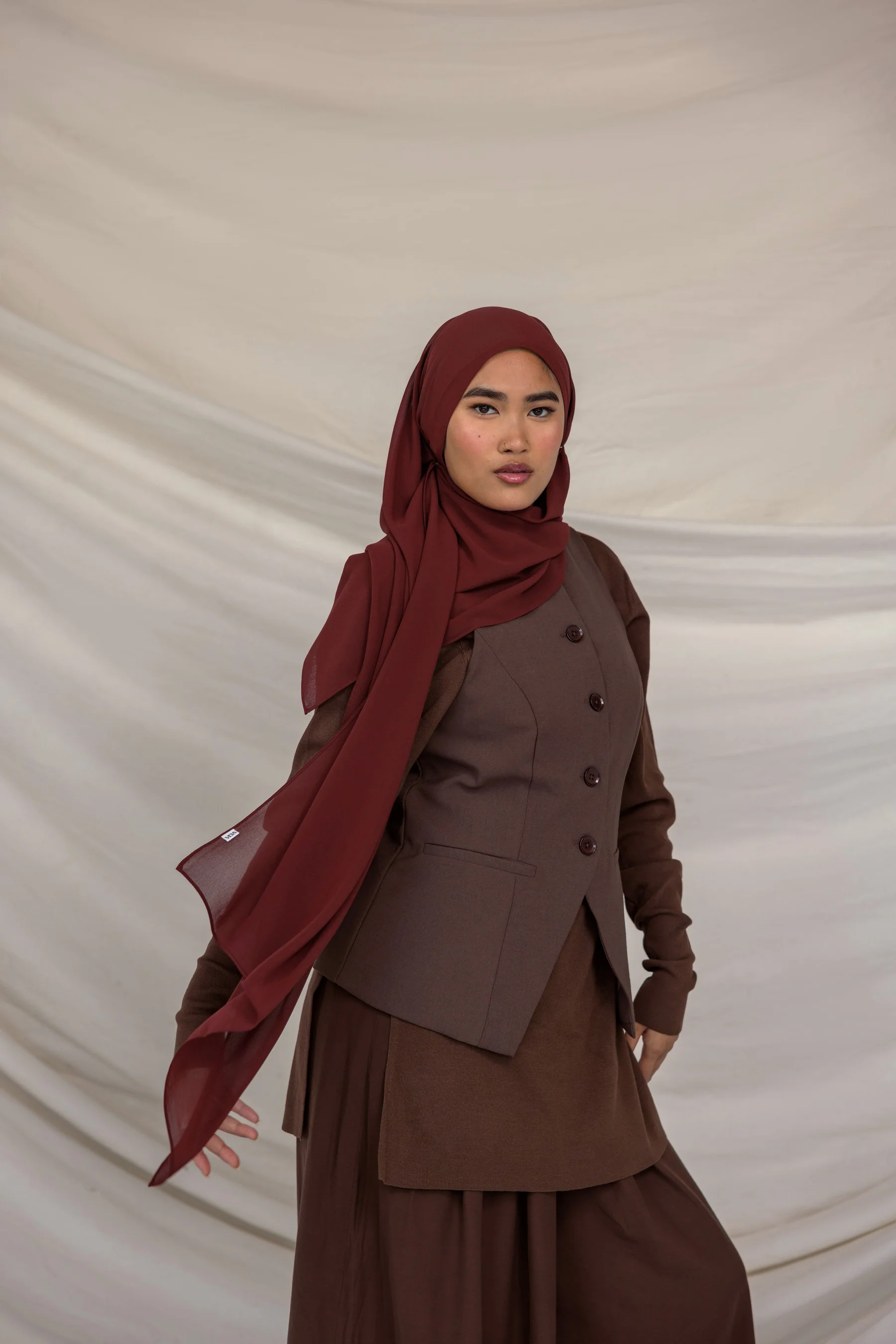 Red Garnet Chiffon