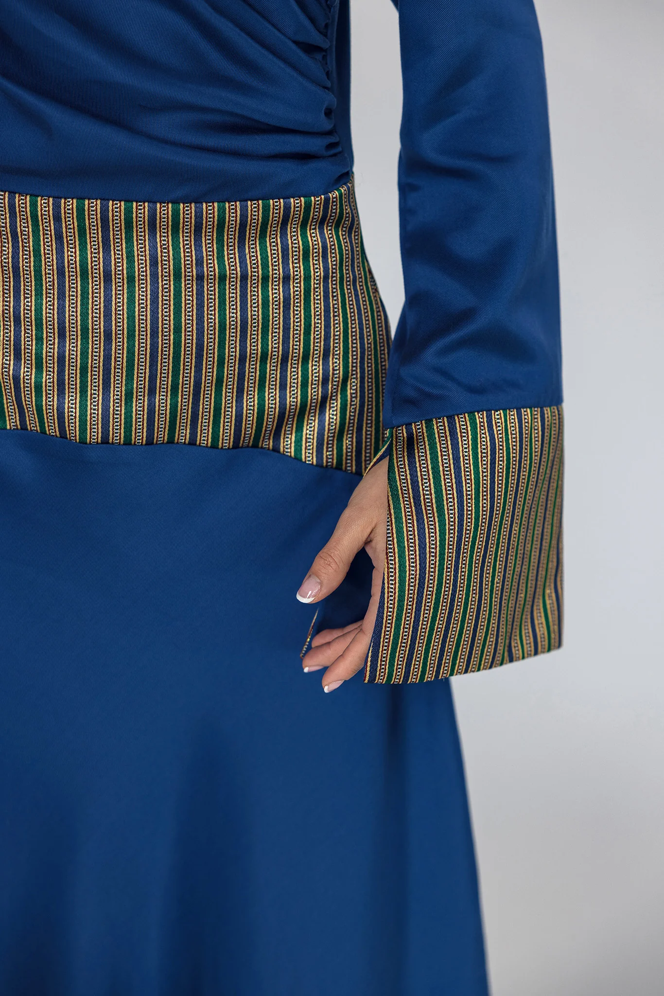 Saya Cinched Dress Royal Blue - Image 3