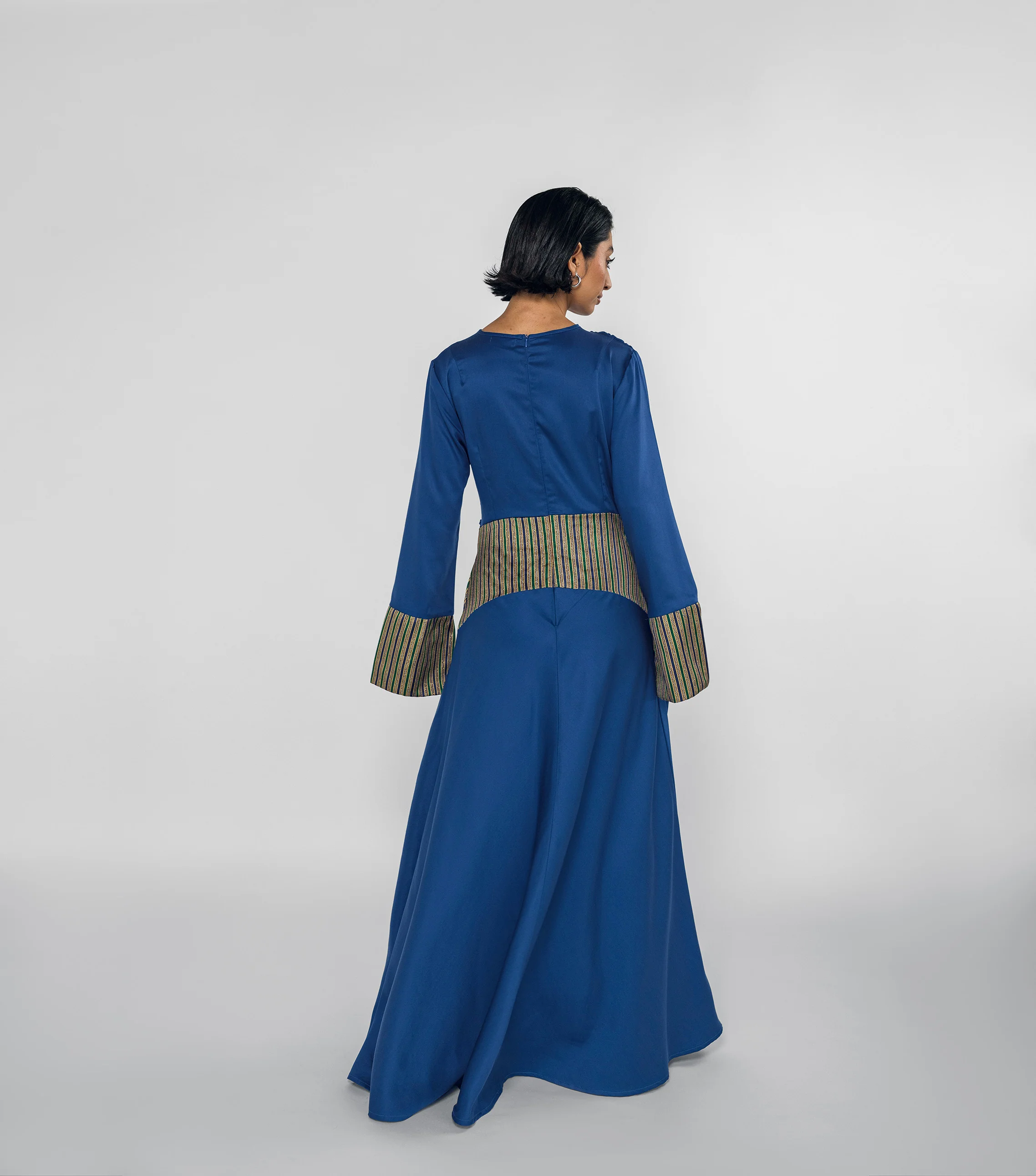 Saya Cinched Dress Royal Blue - Image 4