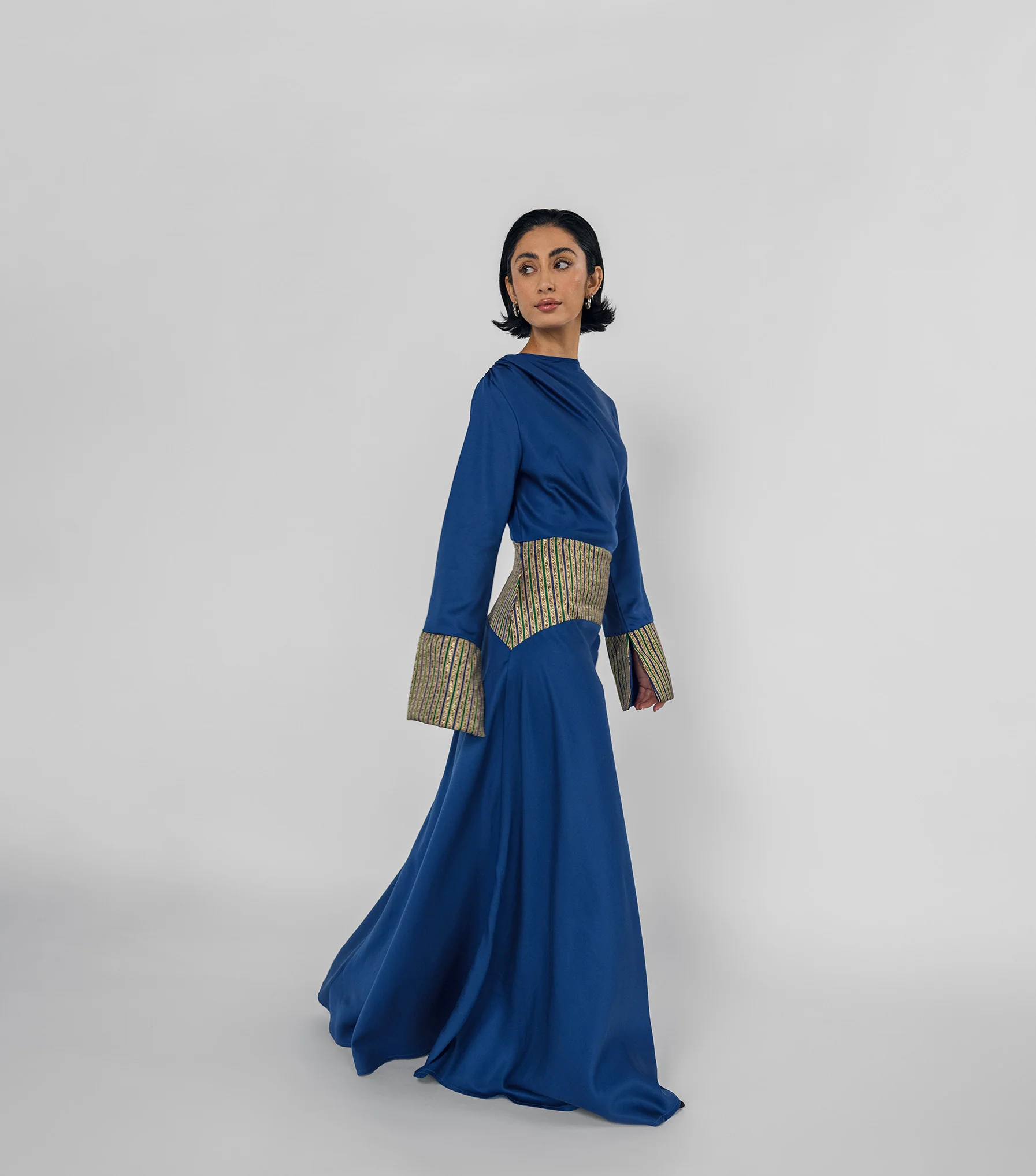 Saya Cinched Dress Royal Blue - Image 5