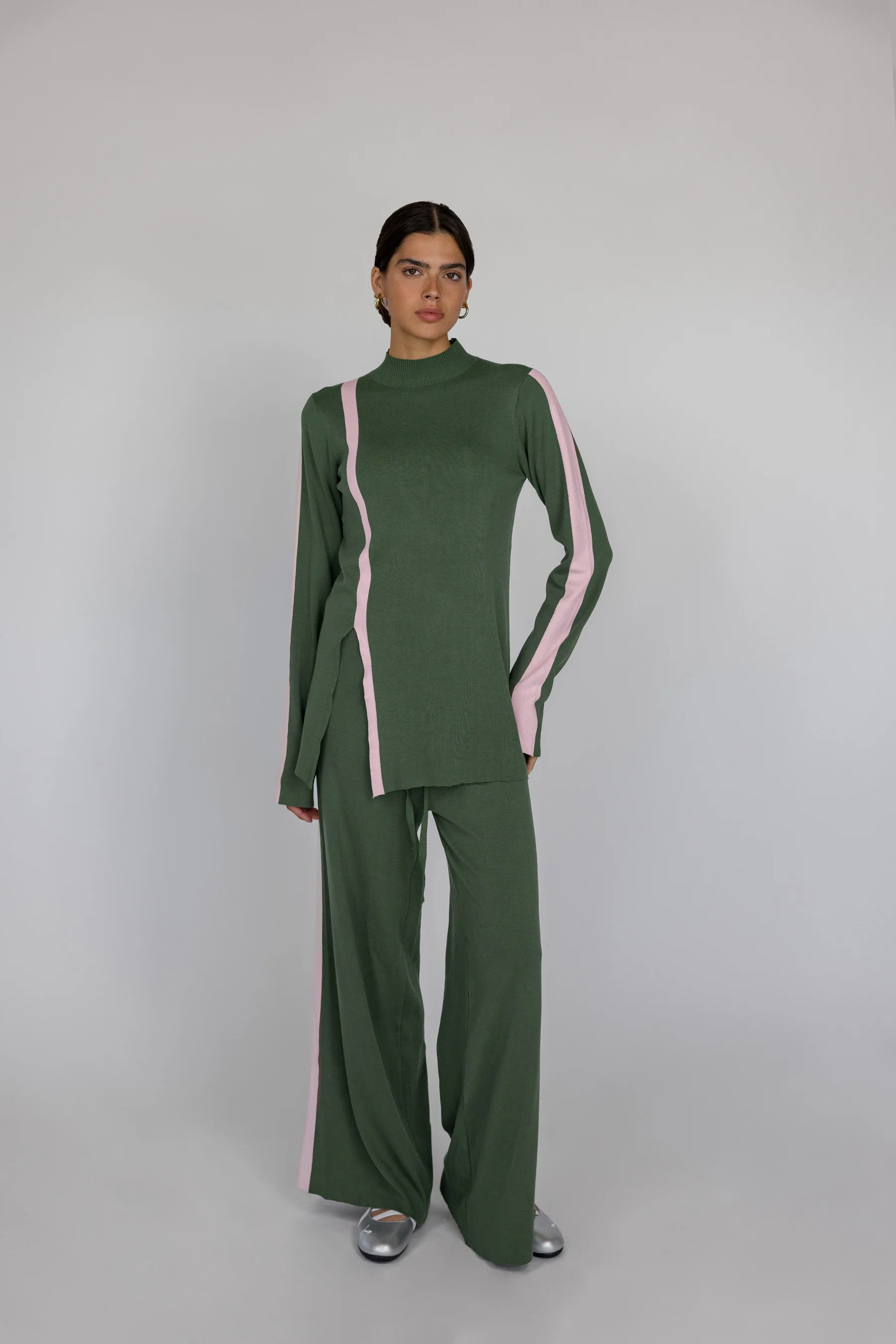 Sport Stripe Pant Olive - Image 7