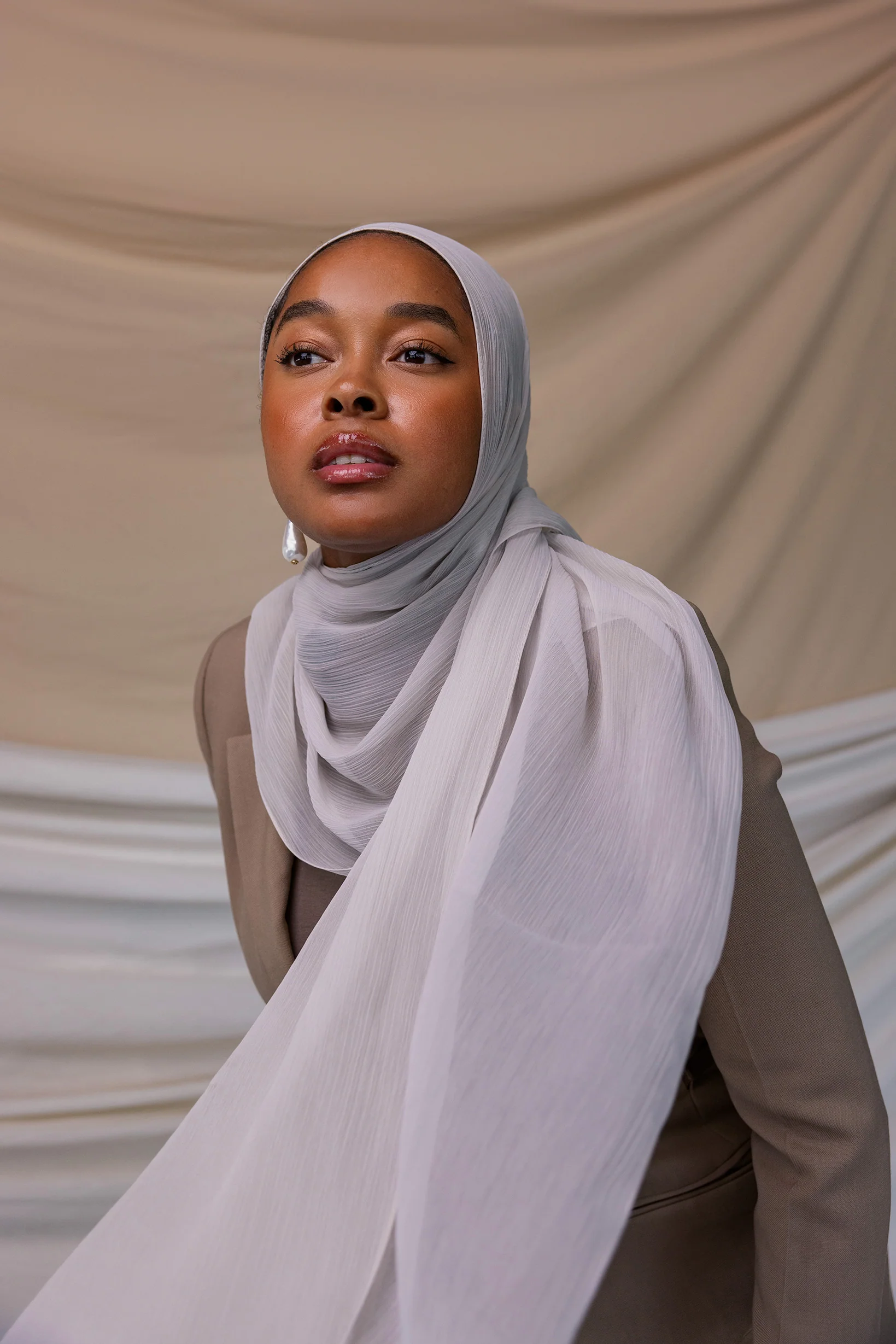 Sterling Silver Crinkle Chiffon