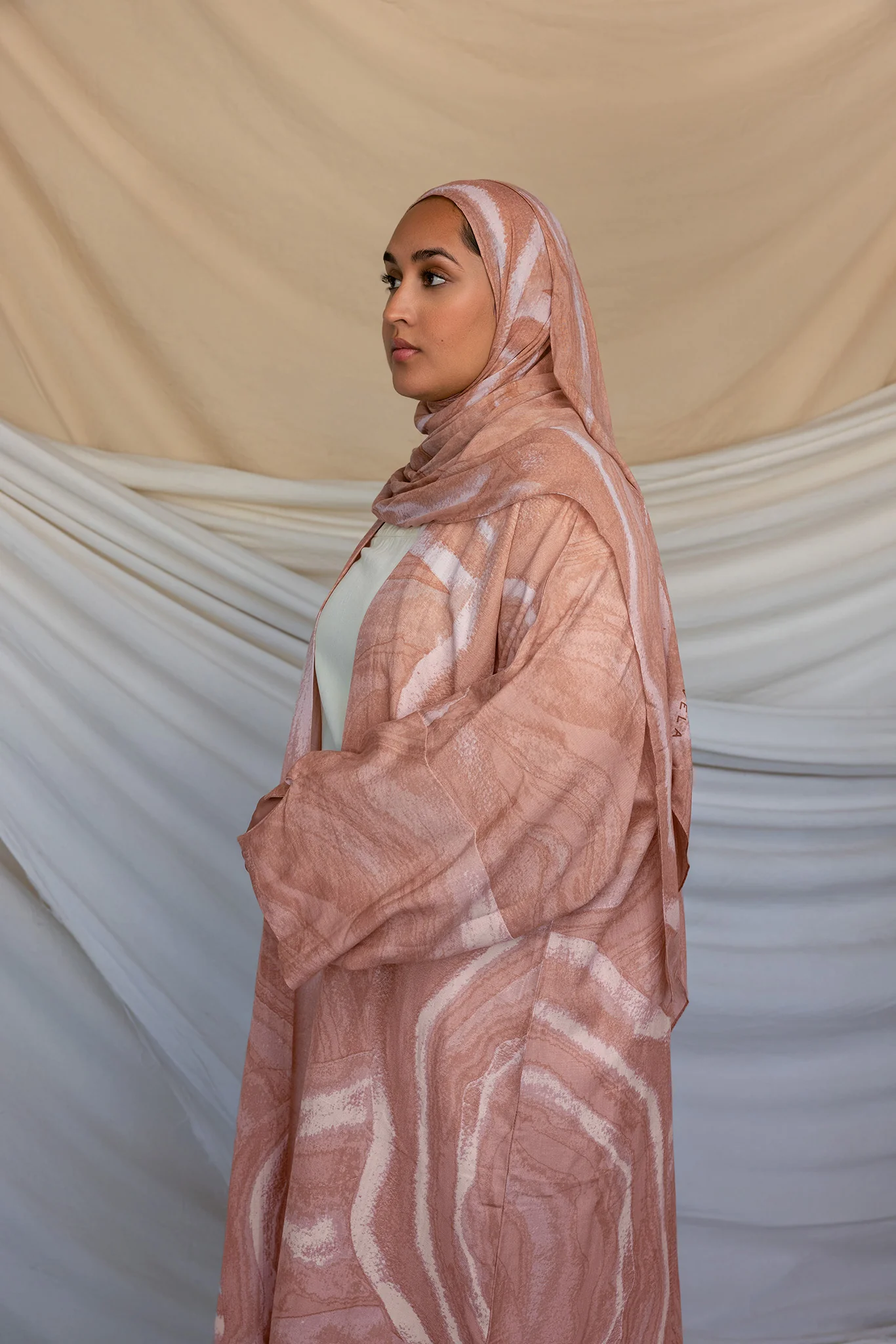Terracotta Sediment Abaya - Image 3