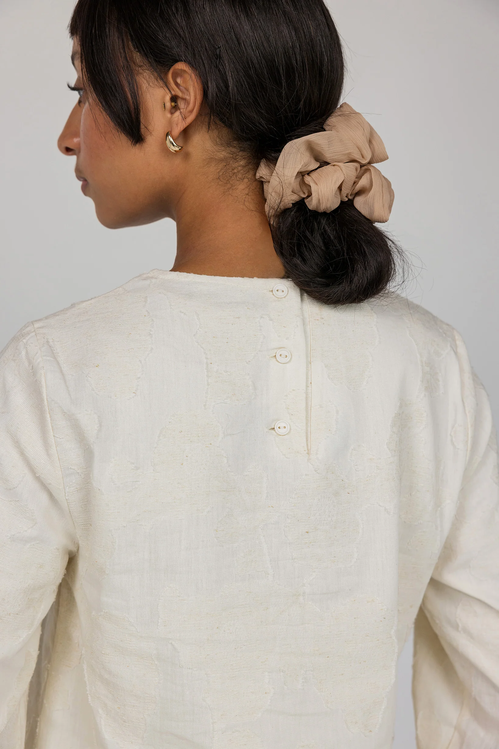 Textured Tie Front Top - Image 7