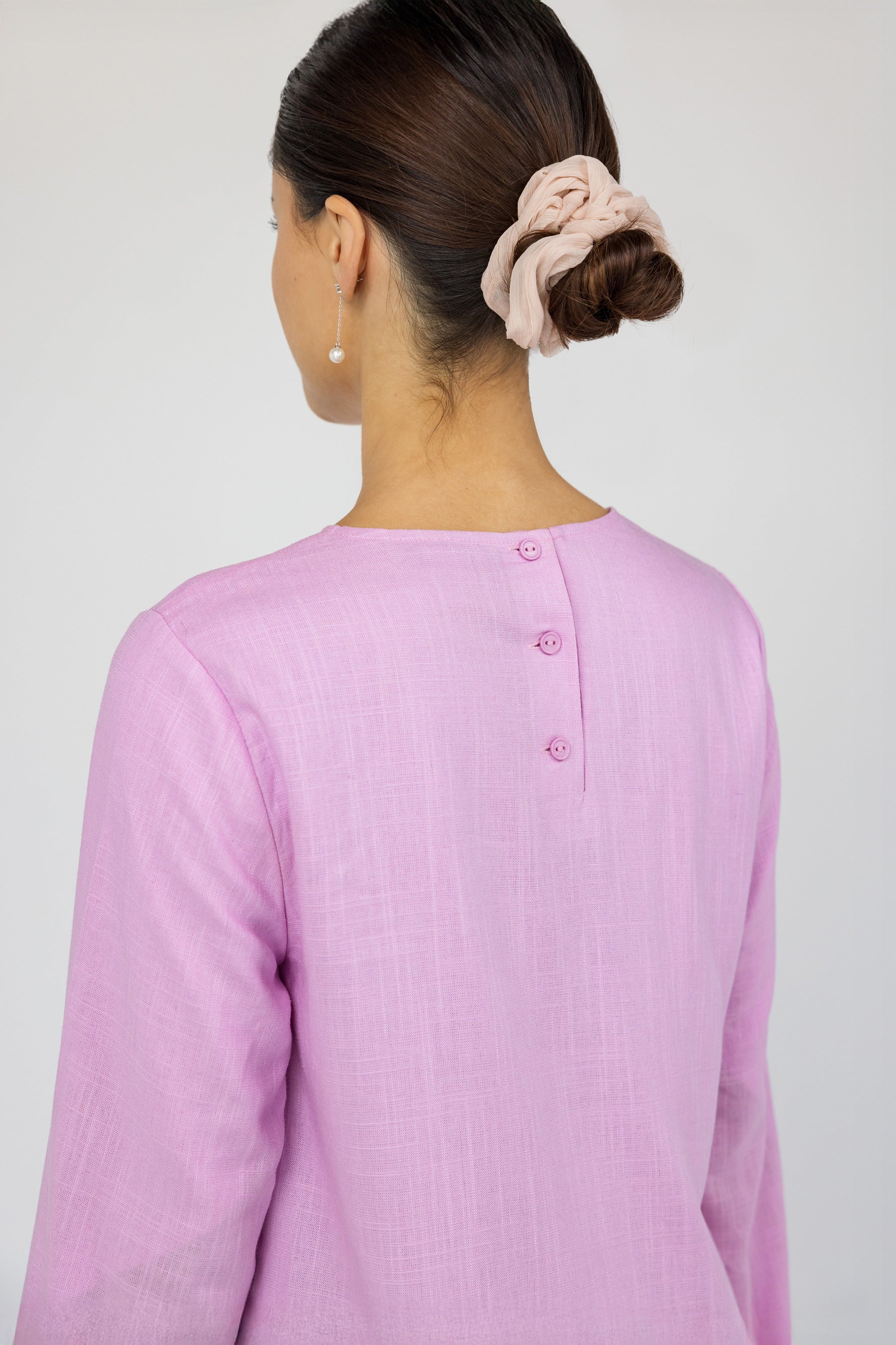 Tie Front Top Lilac - Image 5