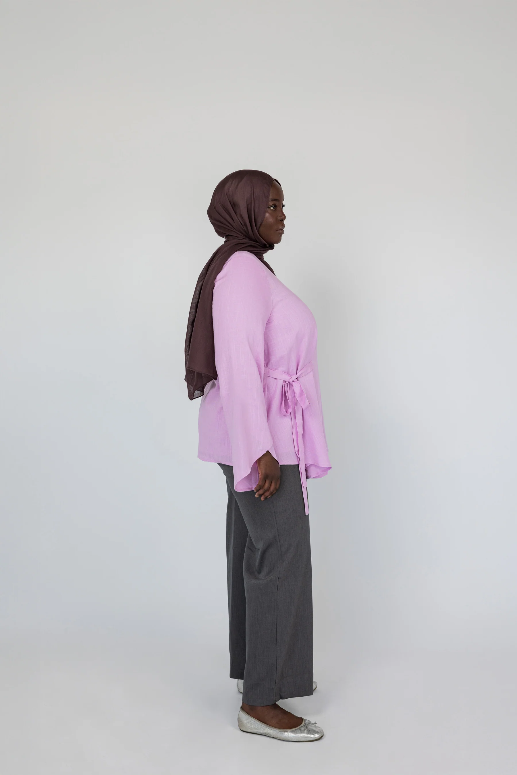 Tie Front Top Lilac - Image 6