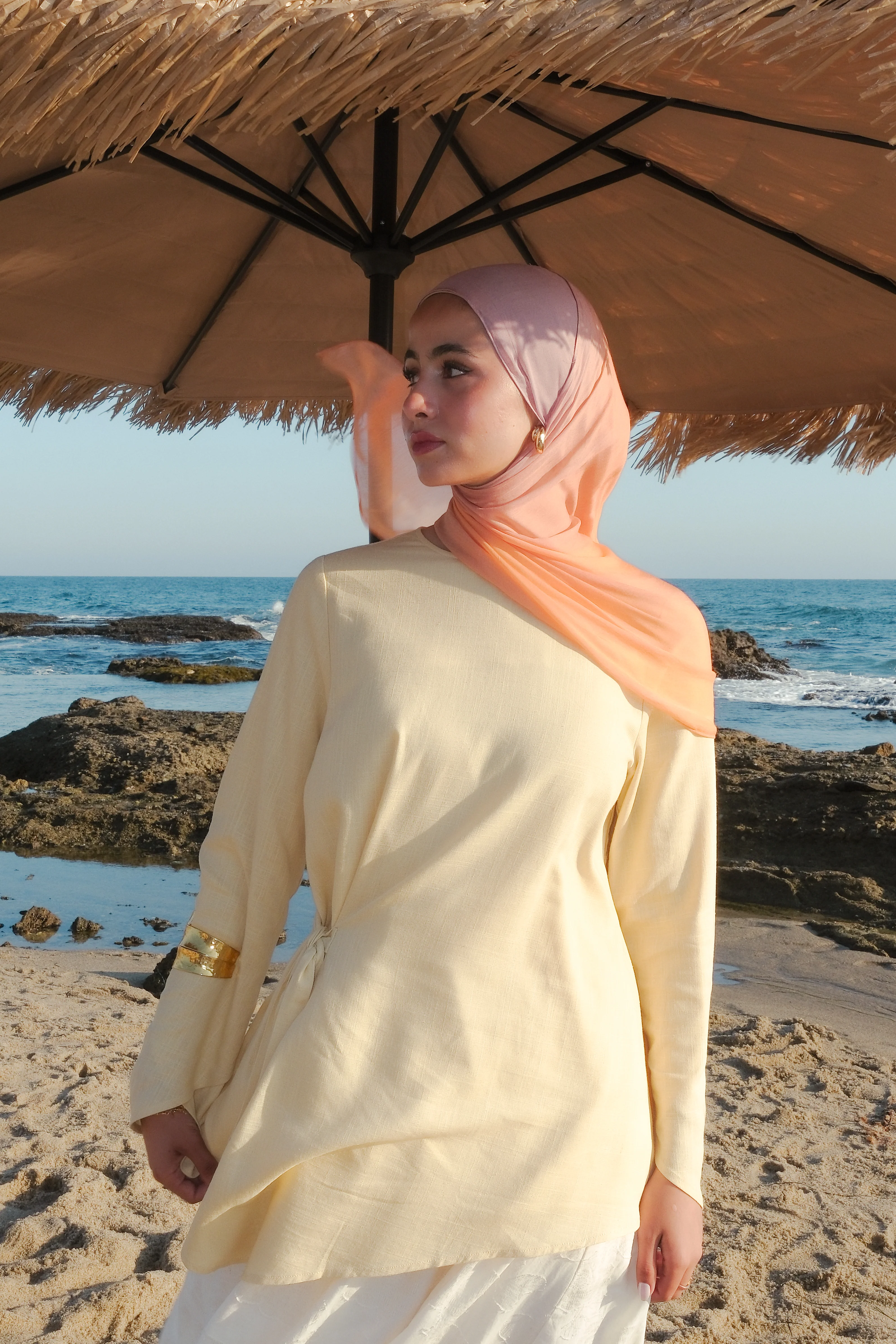 Tie Front Top Yellow - Image 8