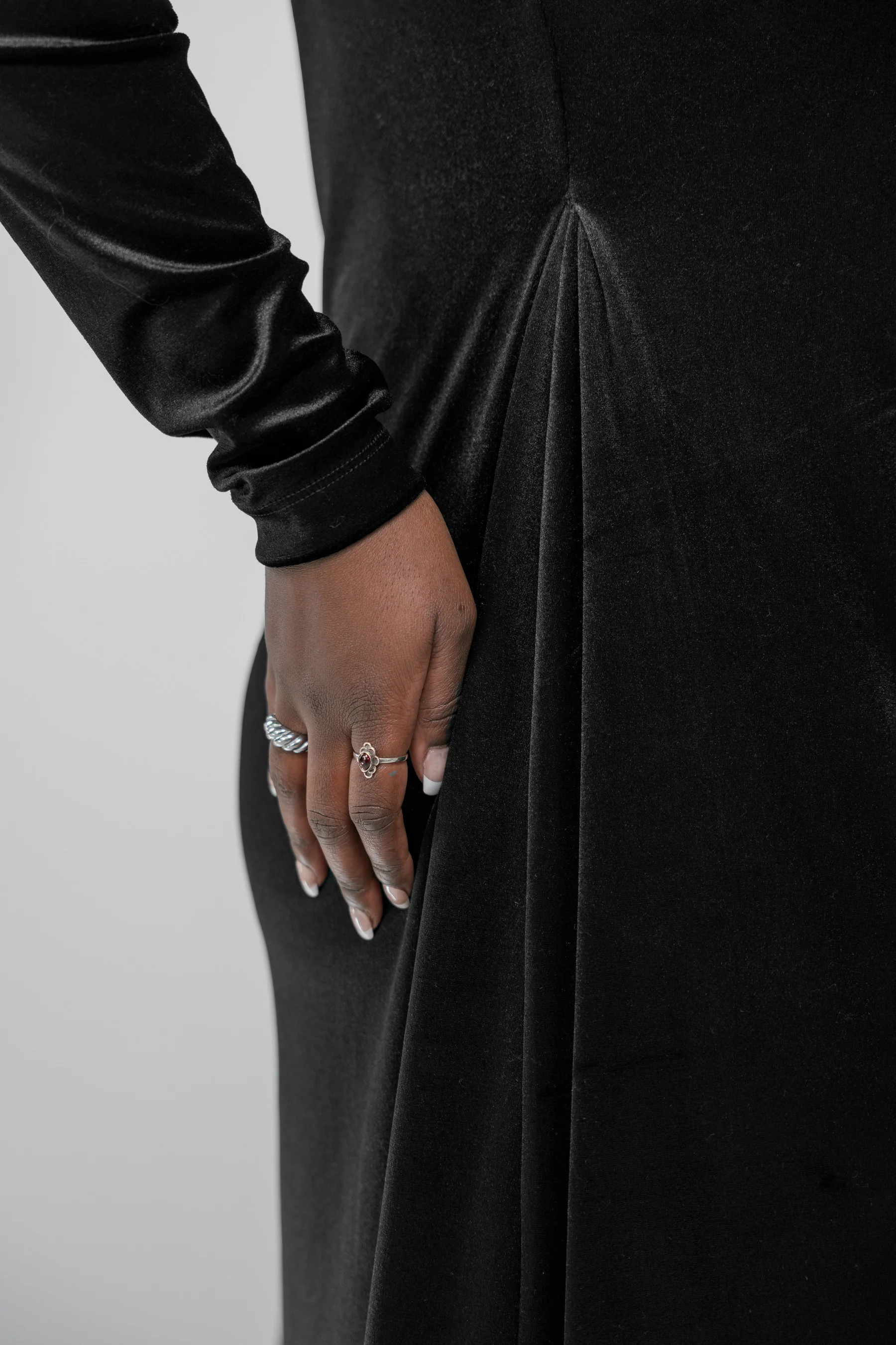 Velvet Dress Black - Image 8