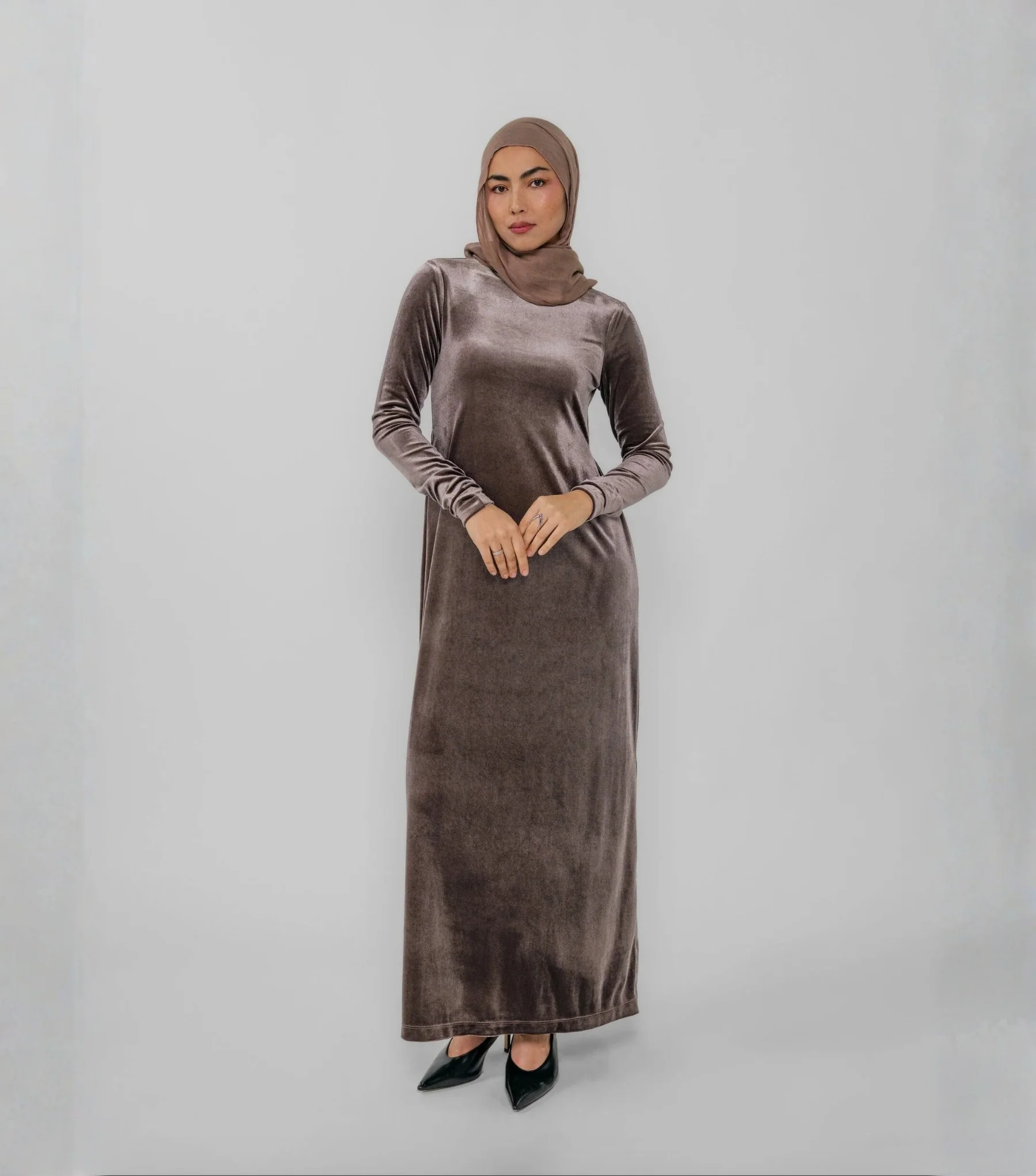 Velvet Dress Mink