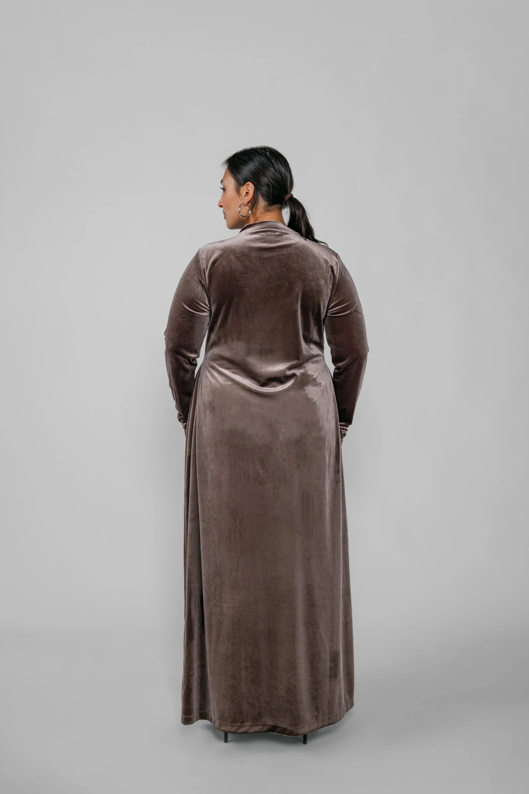 Velvet Dress Mink - Image 7