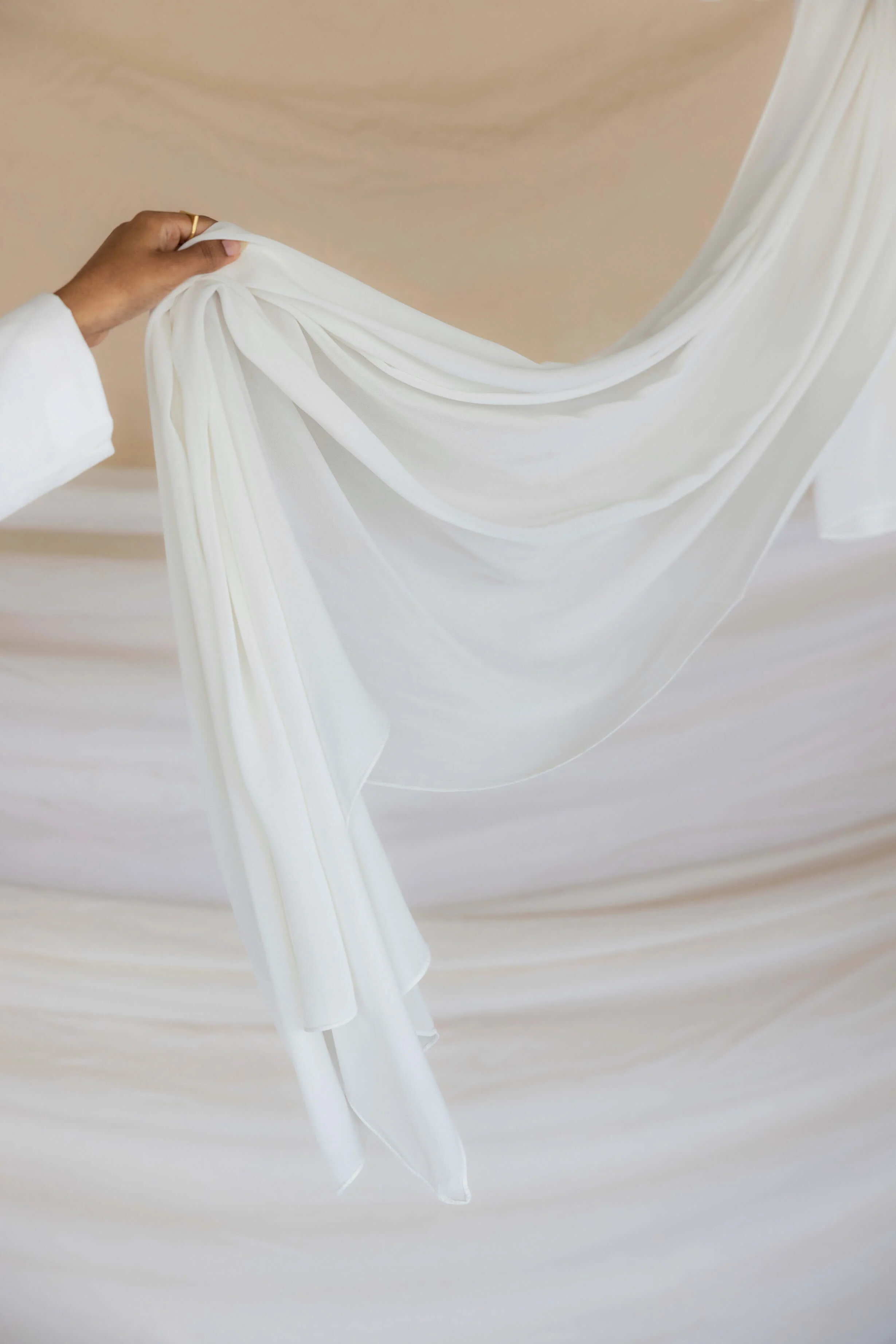 White Crepe Chiffon - Image 2